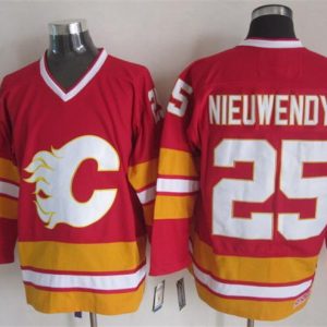 NHL Calgary Flames #25 Nieuwendyk Red Jersey