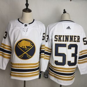 NHL Sabres #53 Jeff Skinner White Adidas Men Jersey