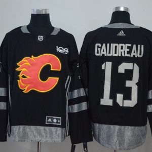 Adidas NHL Calgary Flames #13 Gaudreau 100th Anniversary Jersey