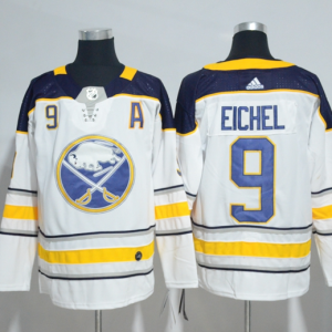 Men's Buffalo Sabres #9 Jack Eichel White NHL Adidas Jersey