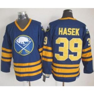 NHL Sabres 39 Dominik Hasek Navy Blue CCM Throwback Men Jersey