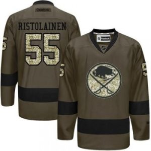 NHL Sabres 55 Rasmus Ristolainen Green Salute to Service Men Jersey