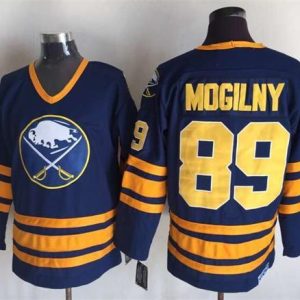 NHL Buffalo Sabres #89 Mogilny Blue Jersey