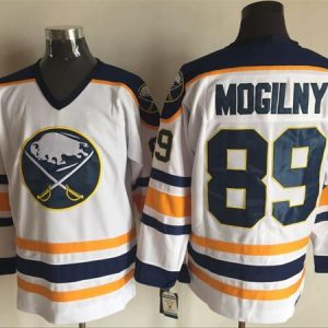 NHL Buffalo Sabres #89 Mogilny White Jersey