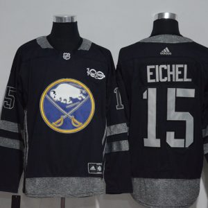 NHL Buffalo Sabres #15 Eichel Black 100th Anniversary Jersey
