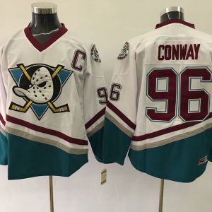 NHL Anaheim Ducks #96 Conway White Jersey