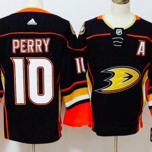 Adidas NHL Anaheim Ducks #10 Perry Black Jersey