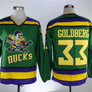 NHL Anaheim Ducks #33 Goldberg Green Jersey