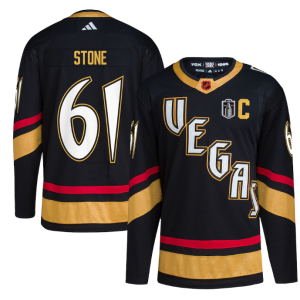 Men's Vegas Golden Knights #61 Mark Stone Black 2023 Stanley Cup Final Stitched Jersey