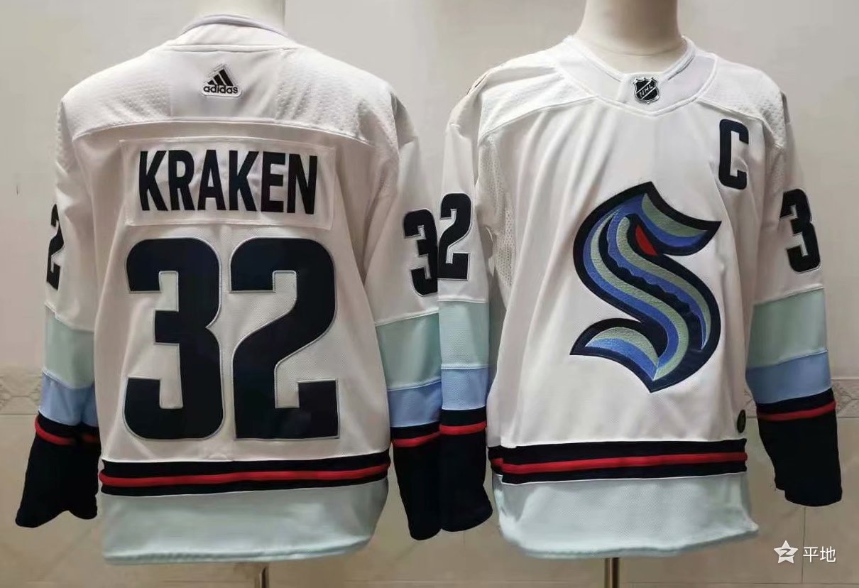 NHL Seattle Kraken #32 Kraken White Stitched Adidas Jersey
