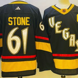 Men's Vegas Golden Knights #61 Mark Stone Black Reverse Retro 2.0 Adidas Jersey