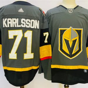 Adidas Vegas Golden Knights #71 William Karlsson Grey Jersey