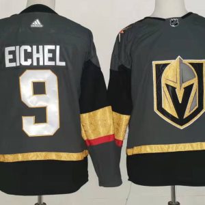 Men's NHL Vegas Golden Knights #9 Jack Eichel Grey Jersey