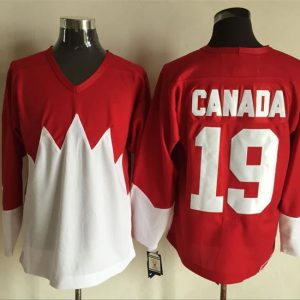 NHL Canada Team #19 Red Hockey Jersey