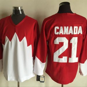 NHL Canada Team #21 Red Hockey Jersey