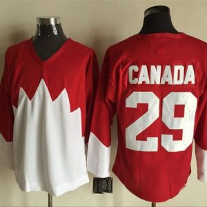NHL Canada Team #29 Red Hockey Jersey
