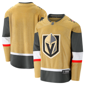 Men's Vegas Golden Knights Blank Gold 2020/21 Alternate Premier Breakaway Jersey