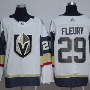 Adidas Mens Vegas Golden Knights #29 Fleury White Hockey Jersey