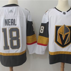 Adidas Mens Vegas Golden Knights #18 Neal Hockey White Jersey
