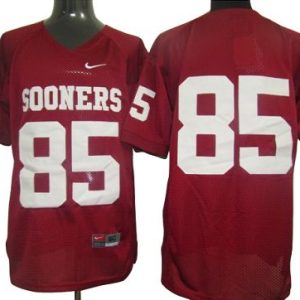 NCAA Oklahoma Sooners #85 Peterson Red jersey