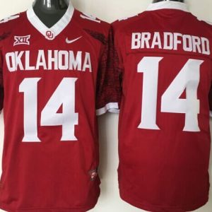 NCAA Oklahoma Sooners #14 Bradford Red 2016 Jersey