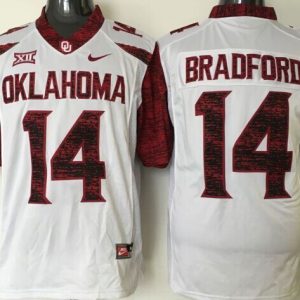 NCAA Oklahoma Sooners #14 Bradford White 2016 Jersey