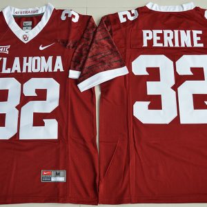 NCAA Oklahoma Sooners #32 Perine Red Jersey