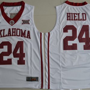 2016 Oklahoma Sooners Buddy Heild 24 Hype Elite College Basketball Jersey - White