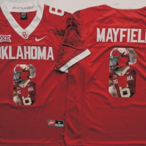 NCAA Oklahoma Sooners Red #6 Mayfield Fashion Jersey