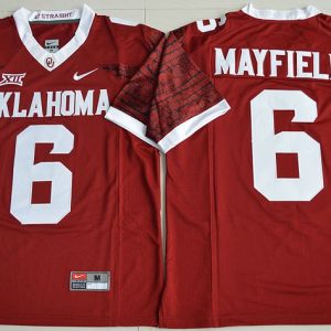 NCAA Oklahoma Sooners #6 Baker Mayfield College Crimson Limited Jersey