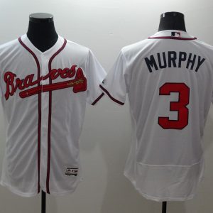 MLB Jerseys Atlanta Braves 3 Dale Murphy White Elite Jersey