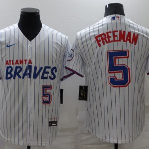 MLB Atlanta Braves #5 Freeman White City Edition Game Jersey