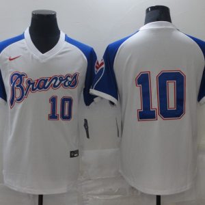 MLB Atlanta Braves #10 Chipper Jones Nike Game Jersey