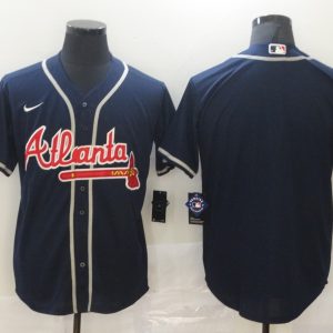 MLB Atlanta Braves Blank Blue Game Nike Jersey