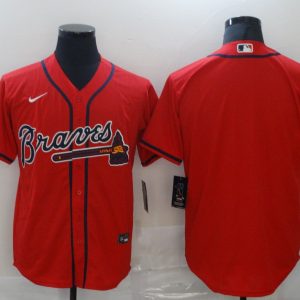 MLB Atlanta Braves Blank Red Game Nike Jersey