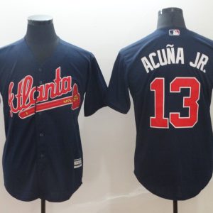 Atlanta Braves #13 Ronald Acuna MLB Men's Game Jersey