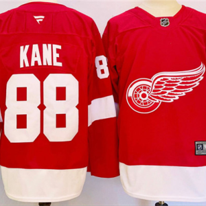 Men's Detroit Red Wings #88 Patrick Kane Red 2024-25 Stitched Jersey