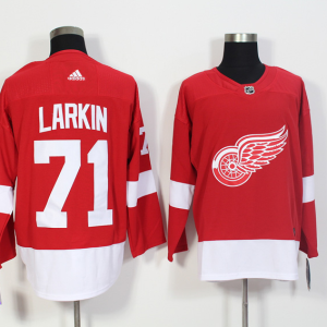 Men's Adidas Detroit Red Wings #71 Dylan Larkin Red Stitched NHL Jersey