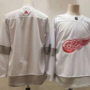 NHL Detroit Red Wings White 2020-21 Reverse Retro Stitched Blank Jersey