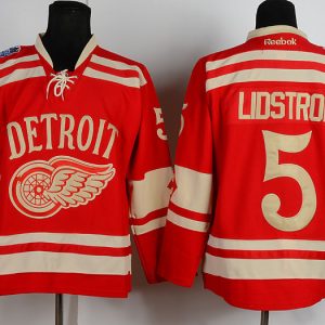 2014 Reebook Detroit Red Wings #5 Lidstrom Red Jersey