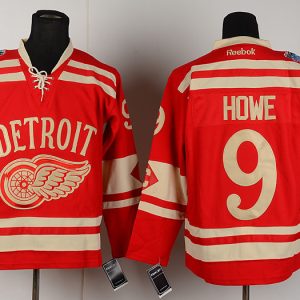 2014 NHL Reebook Detroit Red Wings #9 Howe Red Jersey