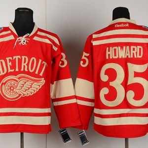 2014 new Detroit Red Wings #35 Howard Red Jersey
