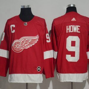 Adidas Detroit Red Wings #9 Howe Red Jersey
