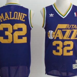 Utah Jazz #32 Karl Malone blue NBA jersey