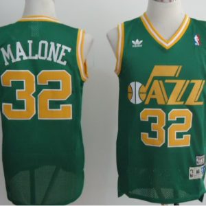 green Karl Malone jersey, Utah Jazz #32 NBA jersey