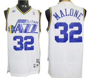 Utah Jazz #32 MALONE White Swingman NBA jersey