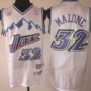 NBA Utah Jazz #32 Malone White Jersey