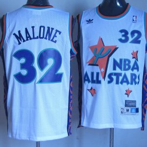 M&N Utah Jazz #32 Malone White Soul Swingman Throwback