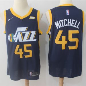 Nike NBA Utah Jazz #45 Mitchell Blue Jersey