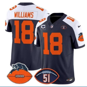 Men's Chicago Bears Caleb Williams Throwback Vapor Limited Jersey